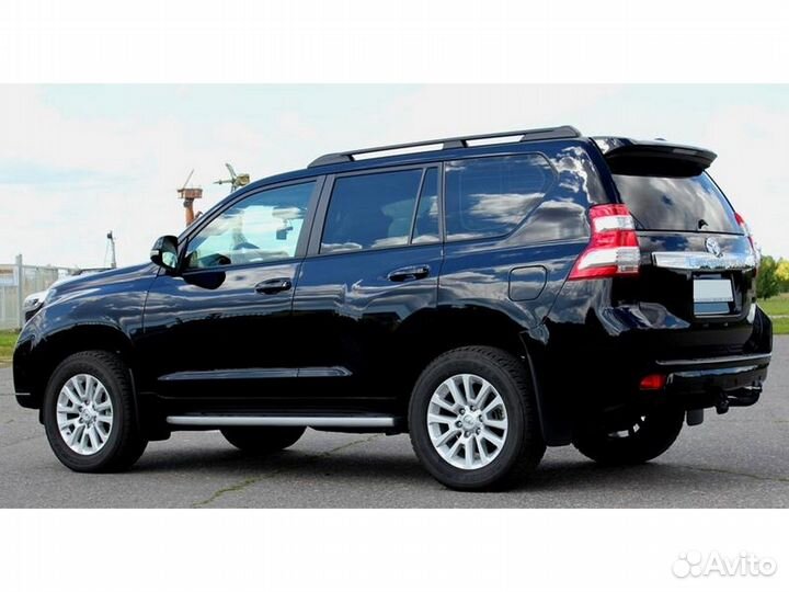 Рейлинги на крышу Toyota Prado 150 c 2009 апс Серые