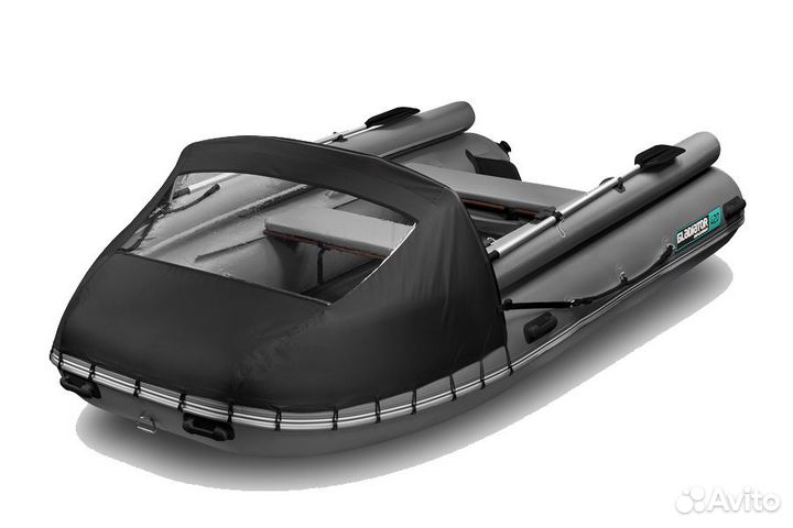 Лодка Gladiator E 450 X; серая