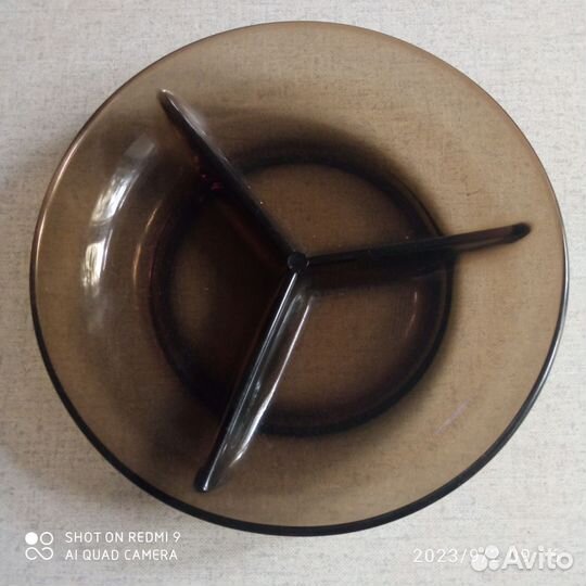 Тарелка порционная. Стекло. Диаметр 19 см