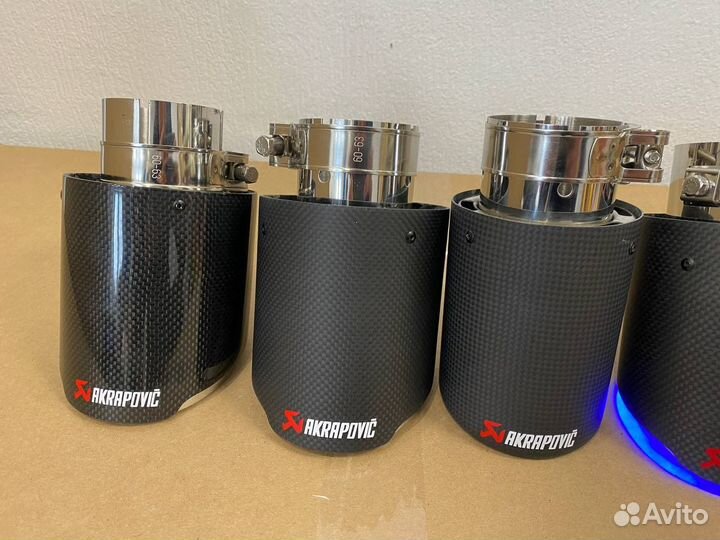 Насадки на глушитель универсальные Акрапович