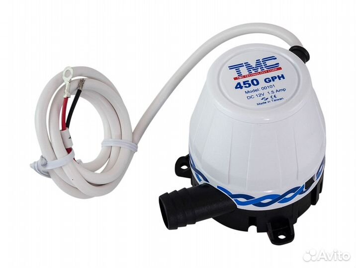 Помпа осушительная, 12 В, 450GPH (1703.25 л/ч) зап