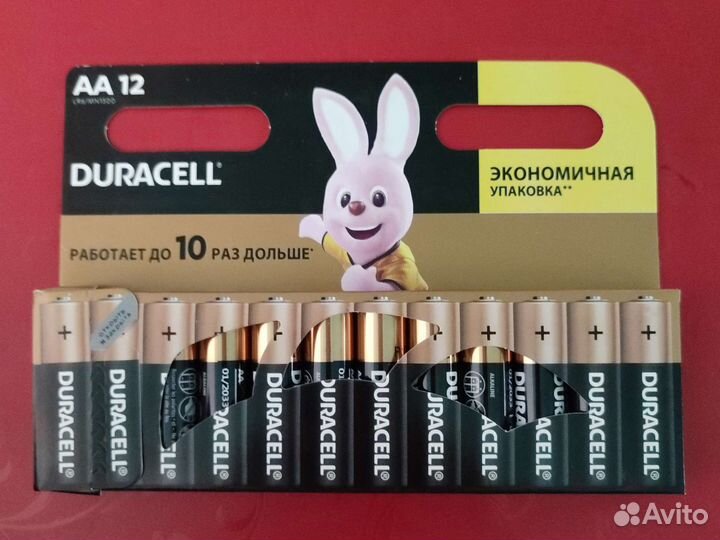 Батарейки duracell AA (пальчиковые)
