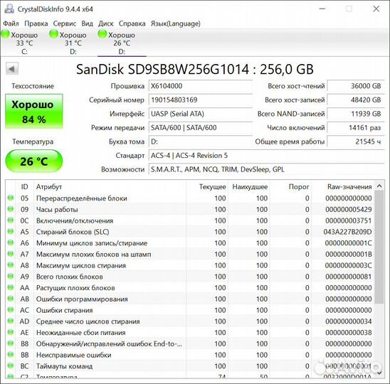 SSD 7 штук (лот в одни руки)