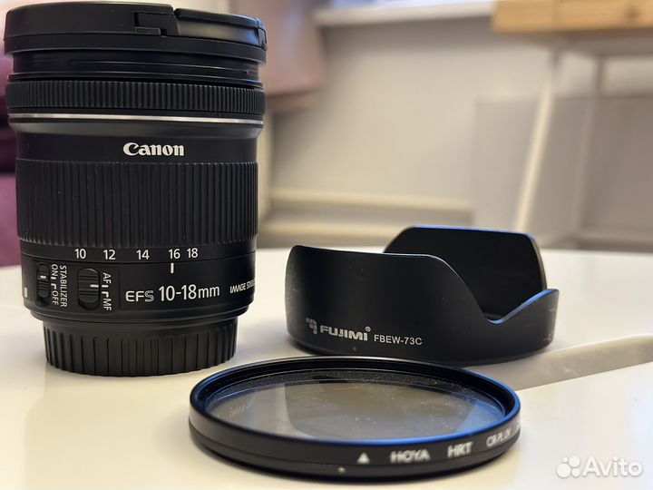 Объектив canon EF-S 10-18 mm f/4.5-5.6 IS STM