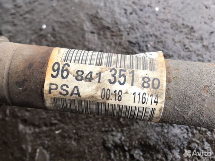 Привод передний правый Citroen C4 B7 1.6 АКПП