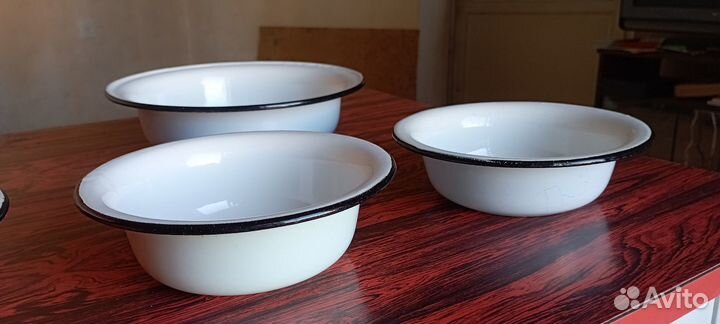 Набор эмалированные миски