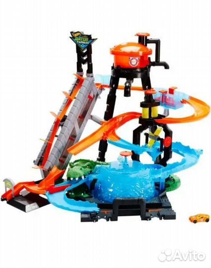 Hot Wheel автомойка с крокодилом