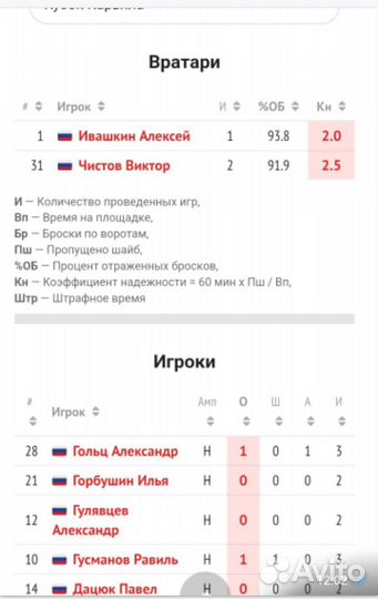 Игровой свитер сборной России