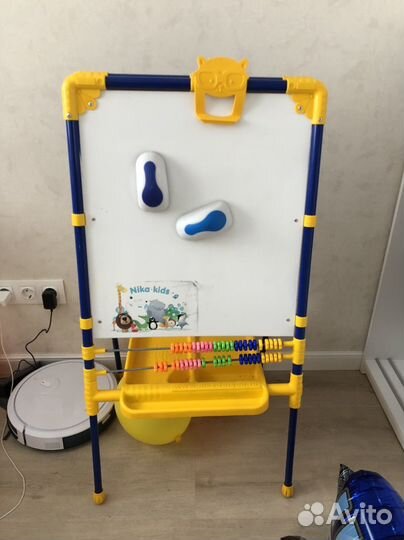 Малнитный и меловой Мольберт детский