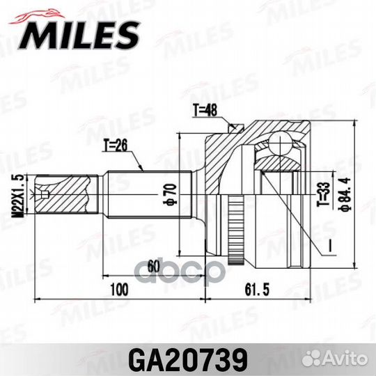 ШРУС toyota camry V50/V51 (11) 2.0i/2.5i нар