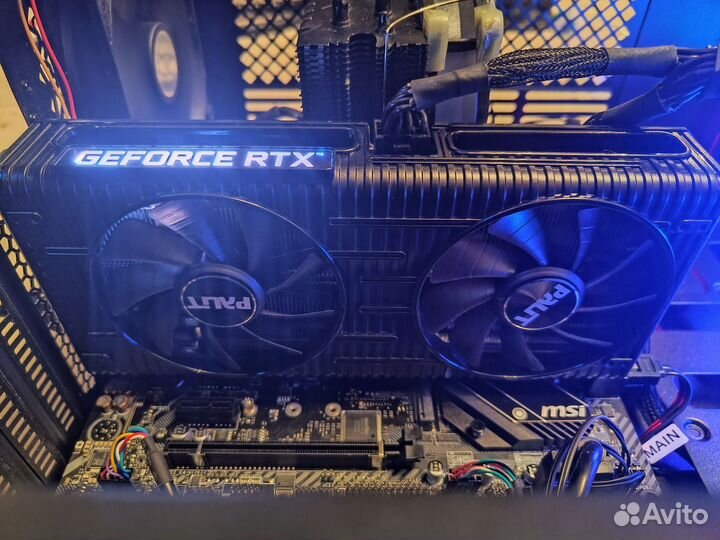 Игровой пк Ryzen 5500/RTX 3060/16Gb/SSD 120Gb+HDD