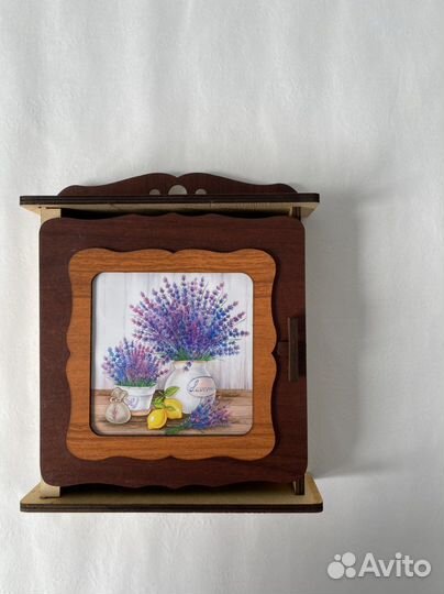 Ключница настеная шкафчик с 5 крючками