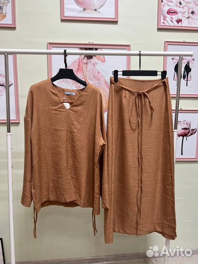 Костюм двойка лен