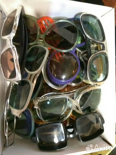 Ретро темные солнечные очки, винтаж СССР и т.п