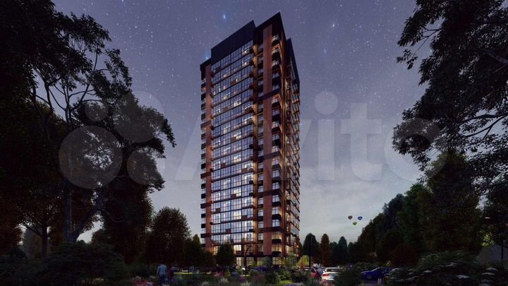 Квартира-студия, 35,6 м², 6/14 эт.