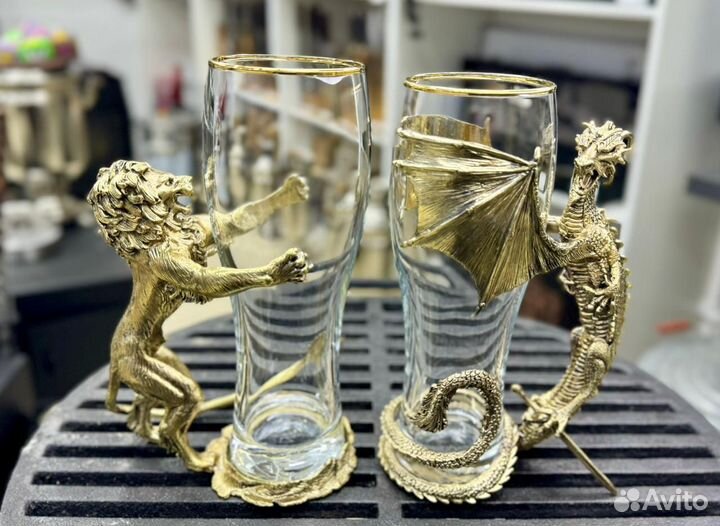 Бронзовый подарочный Пивной бокал