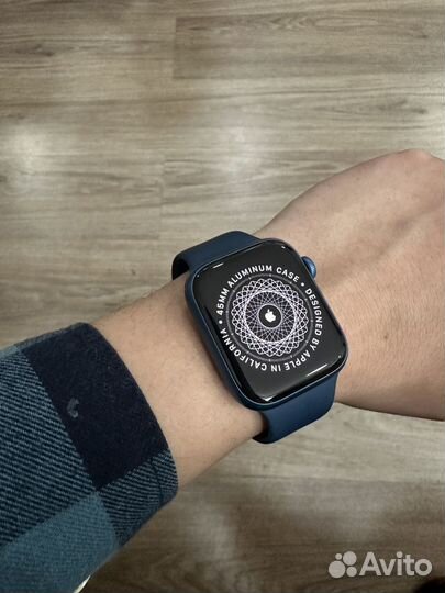 Apple Watch 7 45mm синие