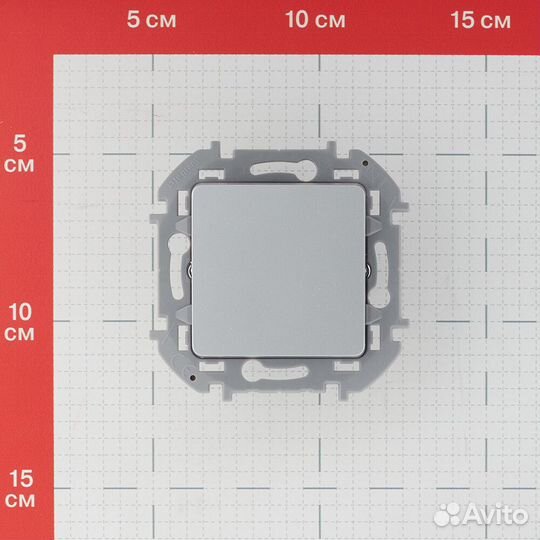 Переключатель Legrand Inspiria 673682 одноклавишный перекрестный скрытая установка алюминий