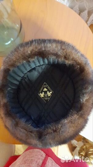 Норковая шапка мужская