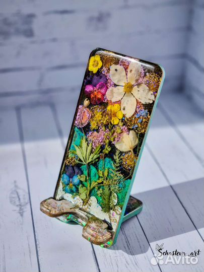 Подставка для телефона из эпоксидной смолы