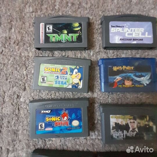 Картриджи для game boy advance