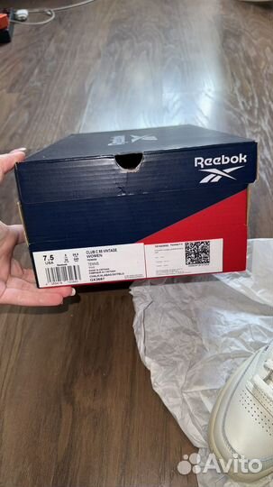 Кроссовки Reebok оригинал новые club 85 women