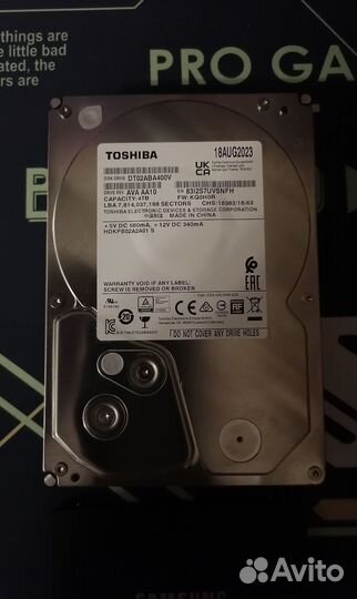 HDD 4 тб Жесткий диск Toshiba DT02-V