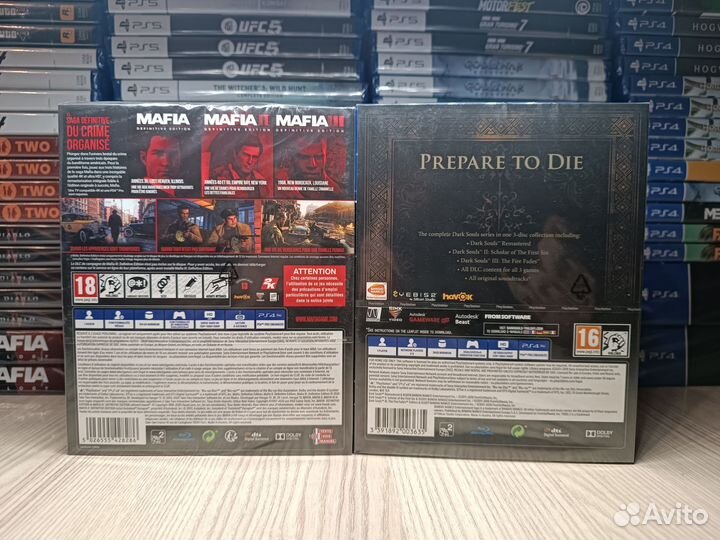 Новая Dark souls trilogy и Mafia trilogy ps4