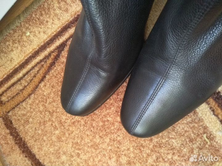 Женские демисезонные сапоги кожаные ботфорты р 38