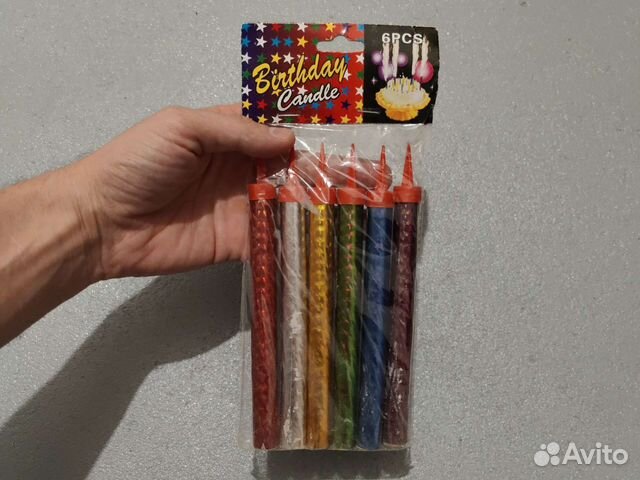 Свечи для торта Фонтан разные