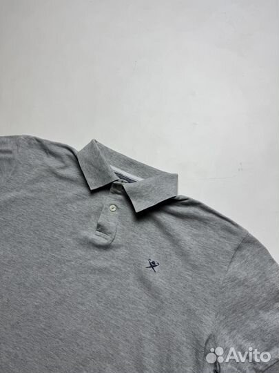 Поло Hackett Tailored Logo Grey Polo Shirt (L)