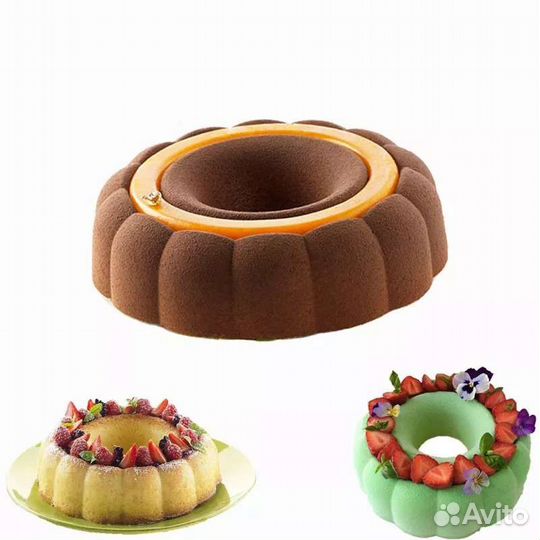 Силиконовая форма для торта