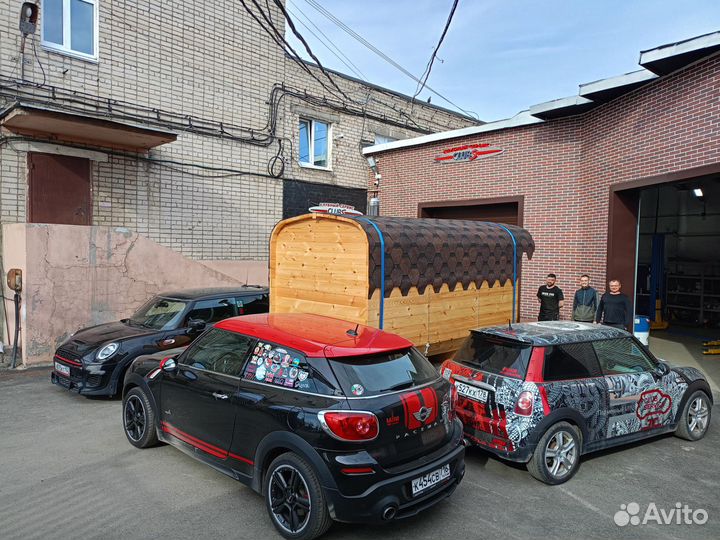 Баня бочка аренда, баня на колесах