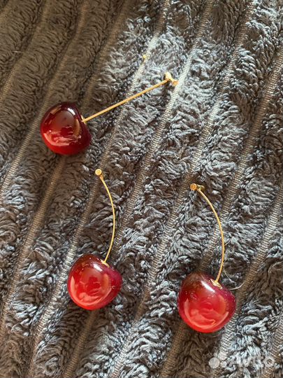 Серьги и брошь