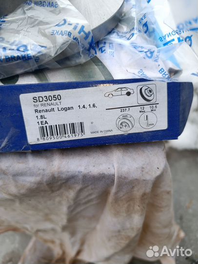 Тормозные диски на Логан 1