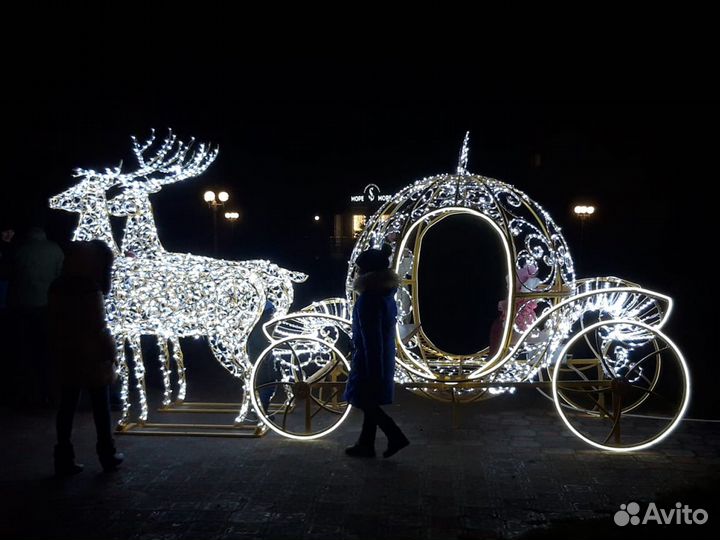 Световая фигура Карета Золушки 1