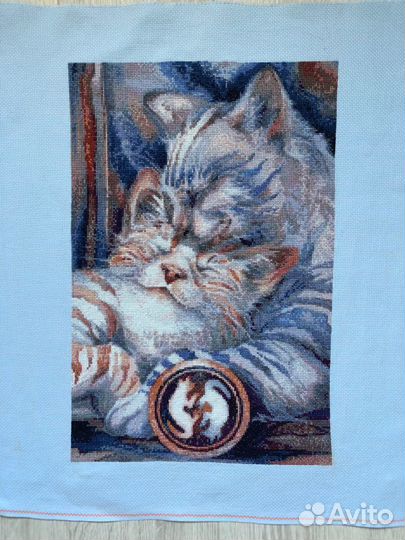 Вышитая картина:,Нежность