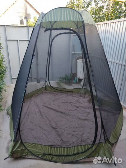 Палатка, каркас сетка, сверху 2 тента