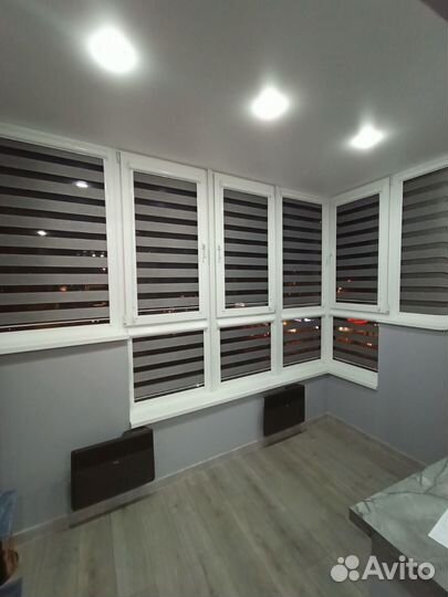 Рулонные шторы день ночь на заказ