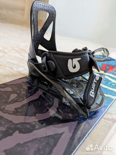 Доска LibTech Banana 110 + боты DC + крепы Burton