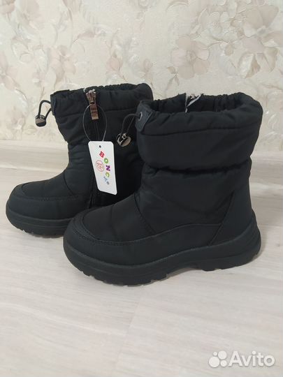 Дутики сапожки для мальчика зима 28