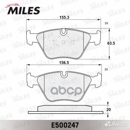 Колодки тормозные передние (Смесь ceramic) BMW