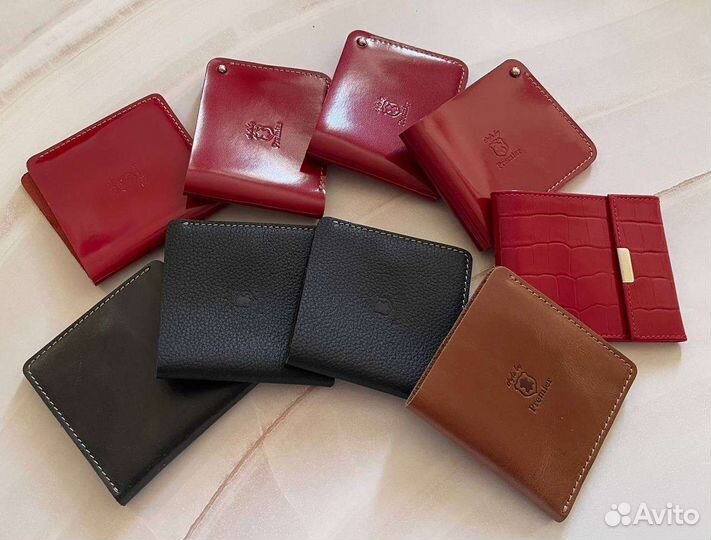 Кожаный кошелек в ассортименте