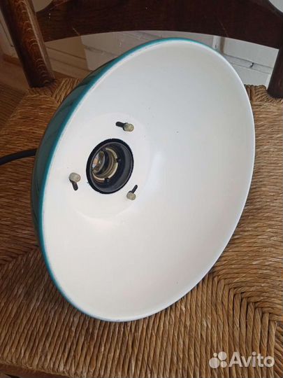 Светильники эмалированные бирюзовые редкие СССР