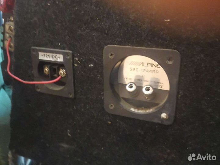 Сабвуфер alpine sbg 1244bp