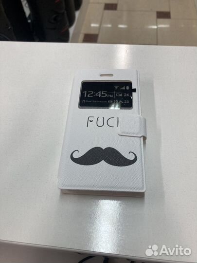 Универсальный чехол-книжка с принтом(4.5)