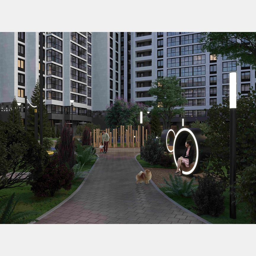 2-к. квартира, 61,7 м², 11/16 эт.