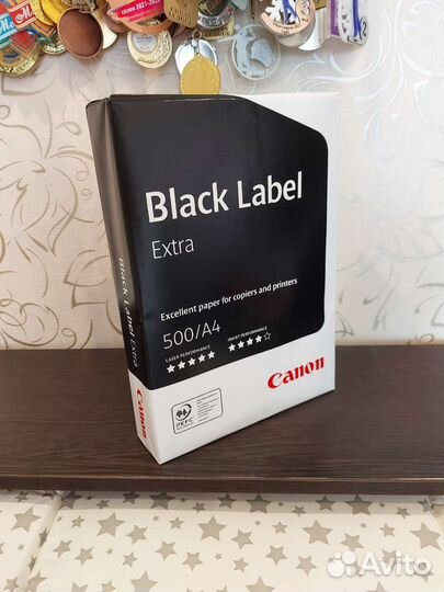 Офисная бумага a4, canon black label extra