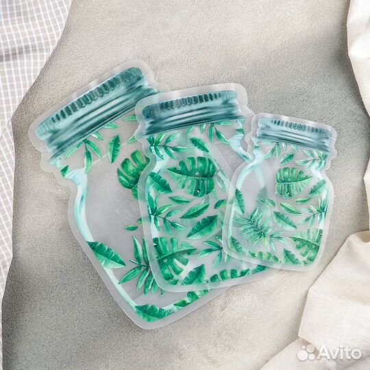 Набор пакетов для хранения сыпучих продуктов «Лист