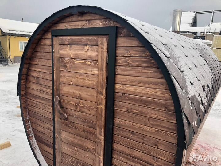 Баня бочка мини